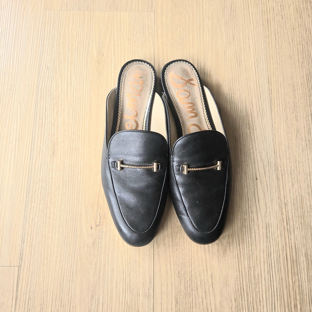 Sam Edelman Black Leather Loafers